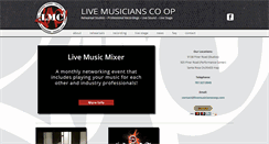 Desktop Screenshot of livemusicianscoop.com